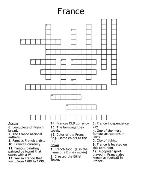 Saturday in france crossword - MONDE. This crossword clue might have a different answer every time it appears on a new New York Times Puzzle, please read all the answers until you find the one that solves your clue. Today's puzzle is listed on our homepage along with all the possible crossword clue solutions. The latest puzzle is: NYT 02/12/24. Search Clue: